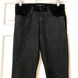 Joe’s Jeans black Polly jeans 1/2 coated denim 28